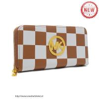 michael kors checkerboard groot bruinen portefeuilles Belgie Online lfdkh379